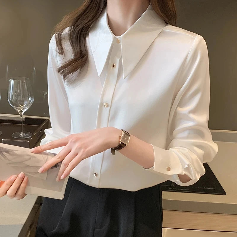 Korean Satin Blouse